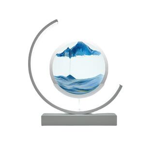 床头灯流沙画台灯超亮夜灯卧室灯中国风装饰玻璃沙漏氛围灯可调光