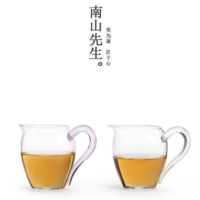 清云玻璃公道杯泡茶茶具分茶器茶漏配件耐高温手冲适用