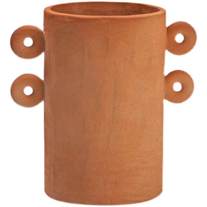 简约现代北欧创意陶瓷双耳白色花瓶花器样板房售楼部茶几桌面饰品,橡塑材料及制品,工业陶瓷,淘宝优惠券,粉丝福利购,淘宝优惠卷