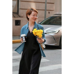 复古牛仔衬衫 春日踏青首选经典 2510709 小个子极简 一支探戈