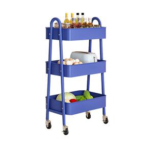 可移动推车置物架卧室零食收纳架子厨房浴室卫生间多层储物架家居