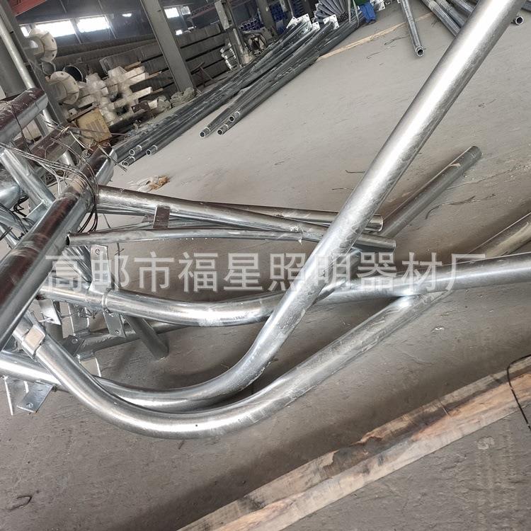 厂家供应道路照明路灯杆件单臂LED路灯自弯臂路灯灯臂批量销售