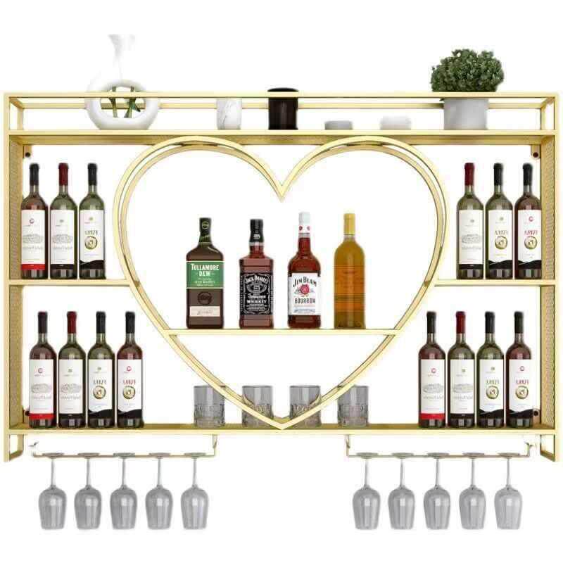 网红酒架壁挂红酒架子家用美容院墙上白酒展示架葡萄酒置物架