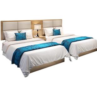 酒店标间全套家具标间快捷宾馆连锁公寓床出租屋客房旅馆单间双床