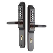 双面机械密码 锁 锁门锁断桥铝塑钢门户外院子栏栅铁艺门带钥匙密码