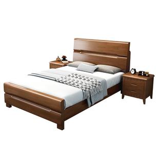 实木单人床1.2米成人1.5米老人1.35米硬板床架小户型90cm儿童床