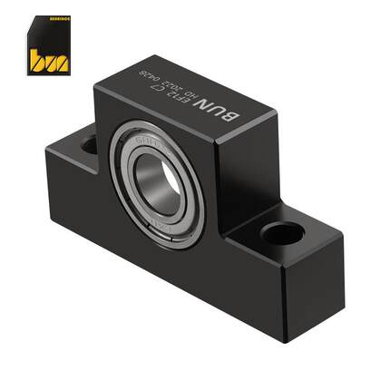 滚珠丝杠固定座EF12-C7系列丝杆支撑座固定轴承座T形状导向支撑座