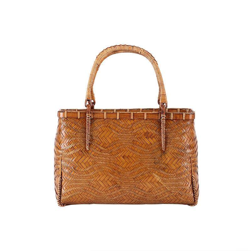非遗手提竹编包包女式提包复古竹编篮子竹编包大全竹制品工艺品包