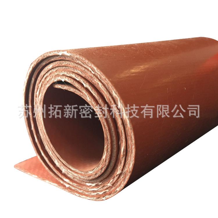 硅钛合金橡胶板排烟风管法兰密封垫片防火硅胶条A1级不燃垫料3.0