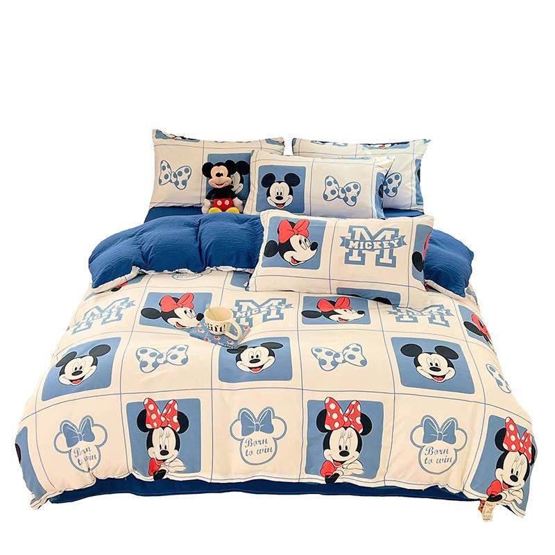化纤面料四件套卡通床单被套印花简约可爱床上用品学生三件套轻奢,床上用品,床品套件/四件套/多件套,淘宝优惠券,粉丝福利购,淘宝优惠卷