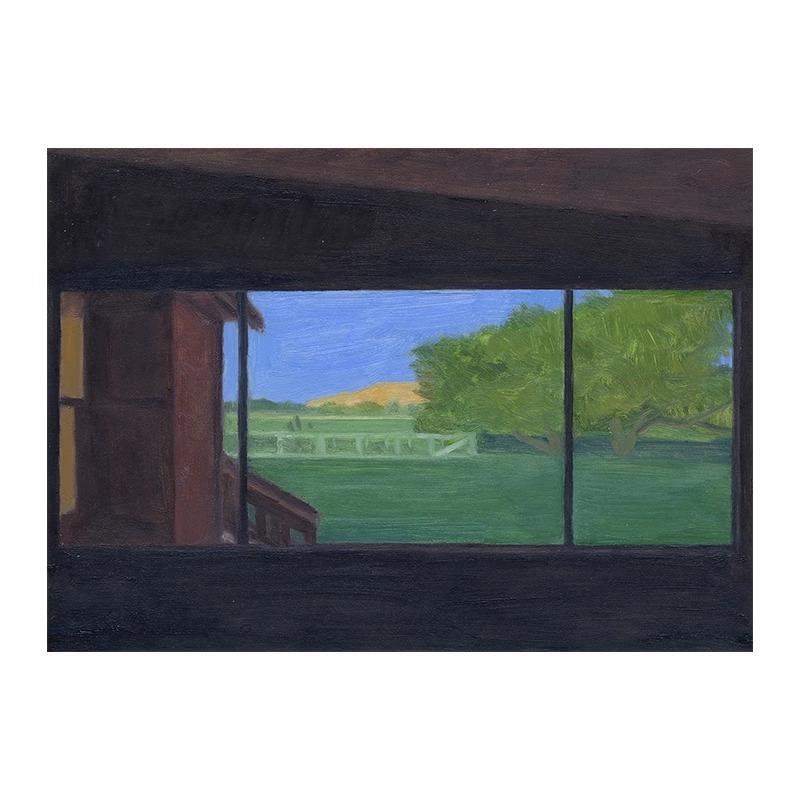 《窗外风景》轻法式小众艺术客厅装饰画高级感卧室床头风景挂画