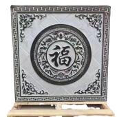 石雕浮雕人物五福梅兰竹菊雕塑入户门壁画影壁墙中式 玄关