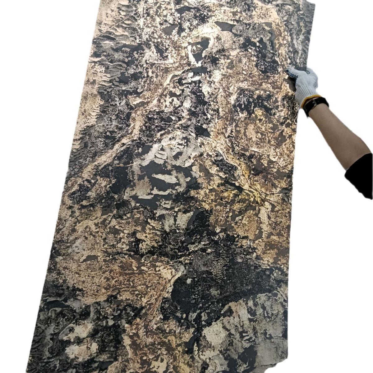 超薄透光石材云石发光板奢石柔性石皮岩板酒吧KTV装饰灯软石薄石