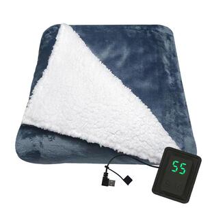 户外八区加热毛毯学生披肩发热毯野营睡袋5V电热三档数显调温定时
