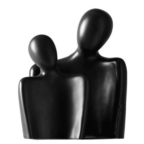 人物拥抱陶瓷摆件创意客厅电视柜玄关办公室桌面软装饰品组合