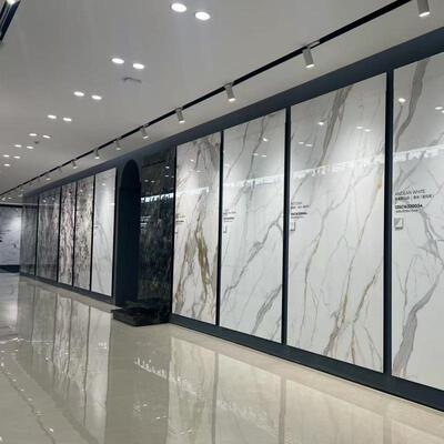 广东佛山新款岩板1600×200威尼斯棕大规格奢石岩板电视背景墙