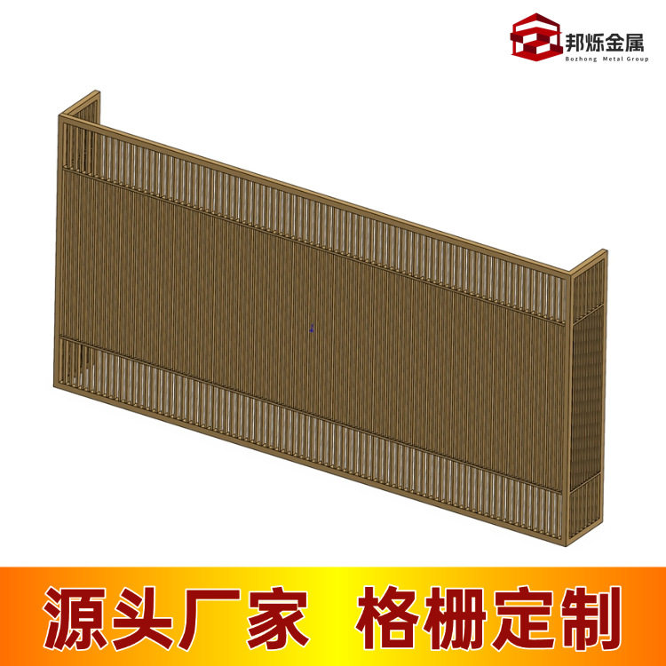 不锈钢方管焊接格栅景观隔断
