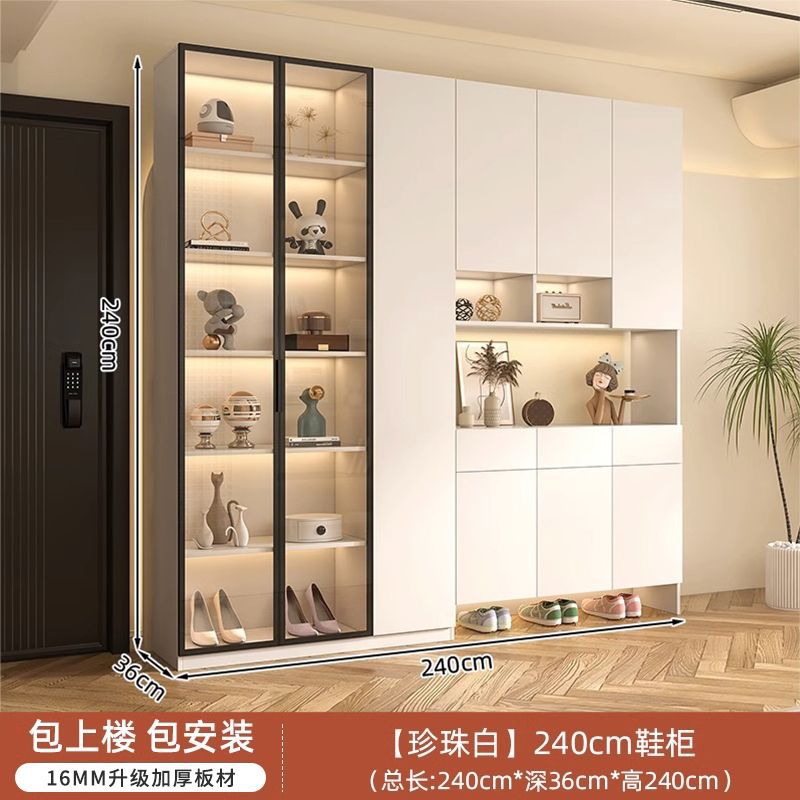 新款玄关柜鞋柜一体隔断柜家用现代简约组合组装储物收纳柜子