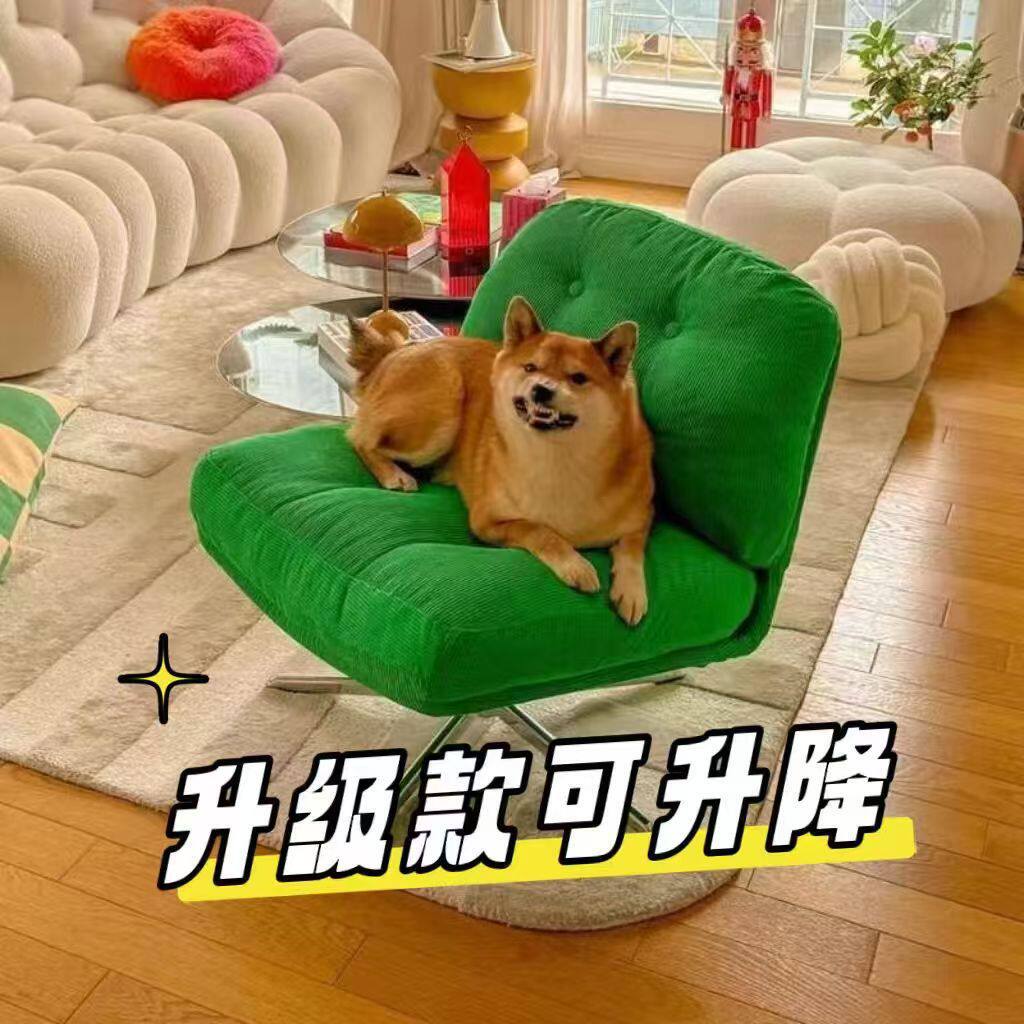 单人休闲椅可升降杜威林格椅网红平替款阳台客厅休闲沙发懒人旋转