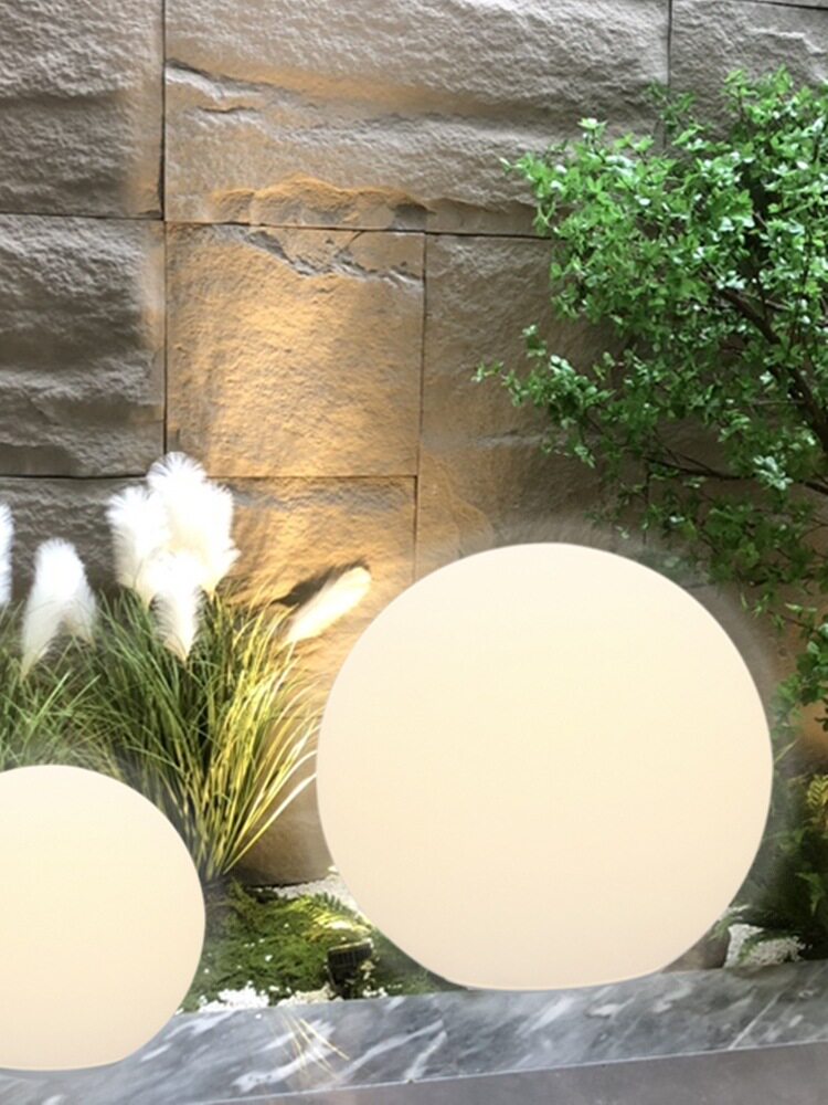 LED圆球户外充电月球灯