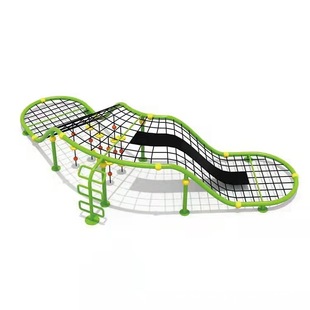 户外攀爬网幼儿园儿童异型爬网钻笼网绳组合攀爬架大型体能训练