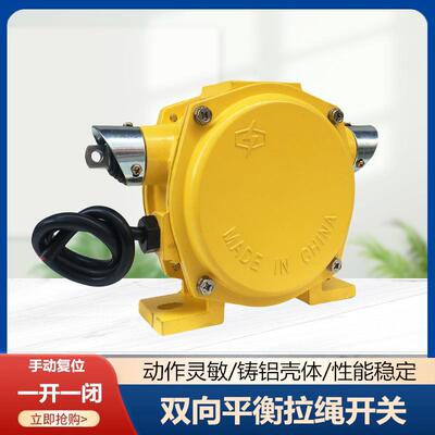 自动复位拉线开关HFKLT2-I双向拉绳开关KLT2-I大型平衡拉绳开关