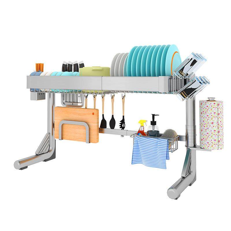 不锈钢厨房水槽置物架台面多功能碗架碗碟沥水架水池上碗盘收纳架,厨房/烹饪用具,抹布架/厨房清洁收纳架,淘宝优惠券,粉丝福利购,淘宝优惠卷