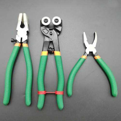 新款多种玻璃钳瓷砖钳工具套装马赛克瓷砖钳钥匙扣压钳瓷砖切割