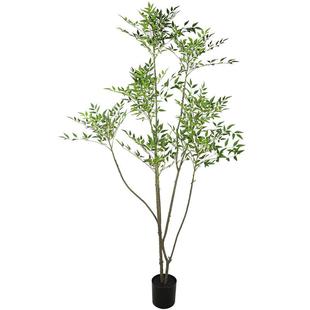 仿真南天竹绿植物室内客厅装饰摆件新中式植物酒店样板间摄影家居