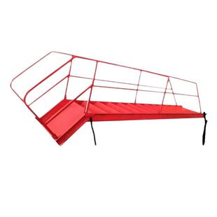 基坑斜梯钢结构斜梯上下安全楼梯直爬梯建筑施工基坑梯防护斜楼梯