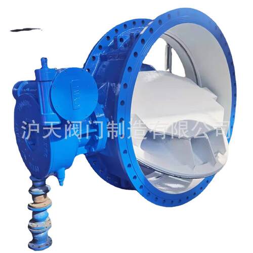 双向压法兰软密封双偏心蝶阀球墨铸铁大口径市政阀门DN100-DN3000
