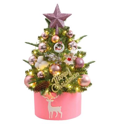 圣诞节圣诞树PE混合45CM60CM桌面圣诞树摆件家庭装饰品