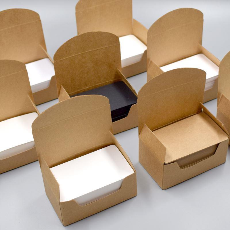 100pcs Blank Kraft paper Business Cards Word Card Message