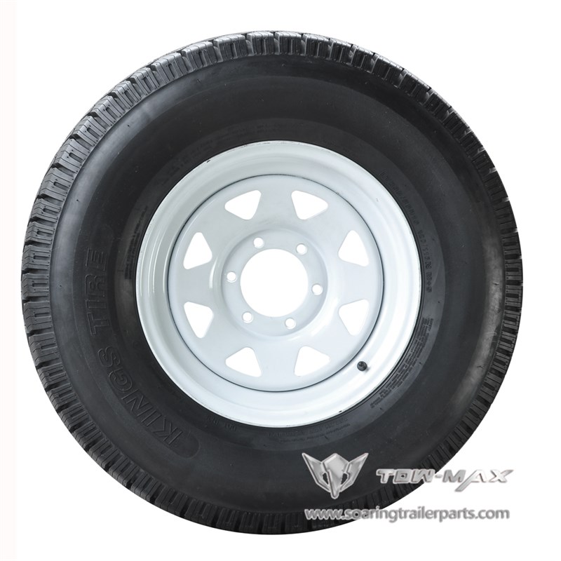 拖车轮毂配件 拖车轮组合,14*5.5钢圈配185R14C轮胎