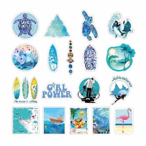 100PCS Different Funny Pattern Waterproof Sticker For  DIY