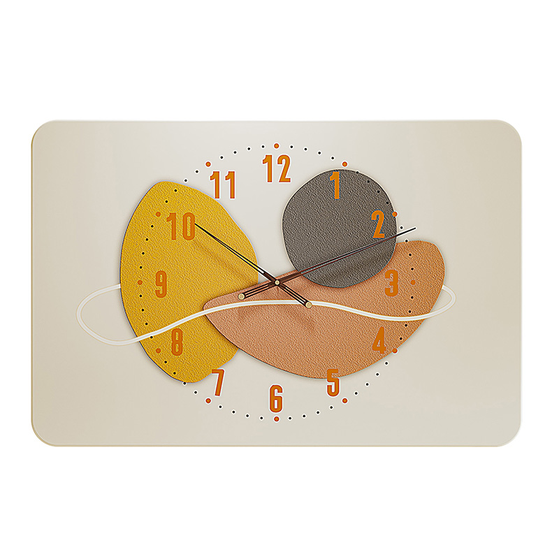 2023新款现代简约多功能带钟配电箱电表箱装饰画遮挡箱创意弱电箱