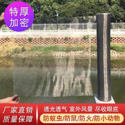 极速新款纱帘加粗晒下水道排气管钢丝网封窗网铁砂橱窗蚊子铁丝网