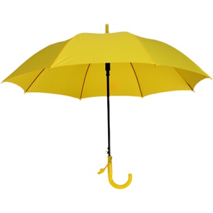 黄色儿童雨伞自动长柄小学生亲子幼儿园晴雨安全伞定制广告伞LOGO