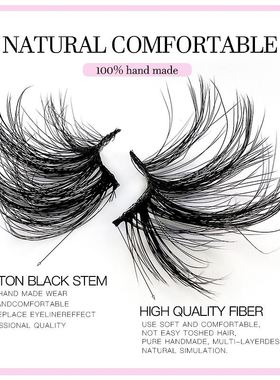 5 Pairs Half False Eyelashes Long Thick Fake Eye Lashes