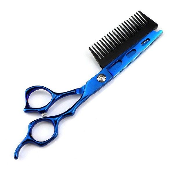 NEW Professional JP440c steel 6  Blue 2 in 1 hair scissors
