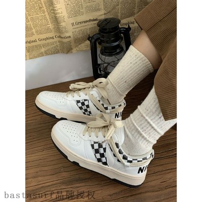 2021 autumn new niche design sense chessboard lattice retro