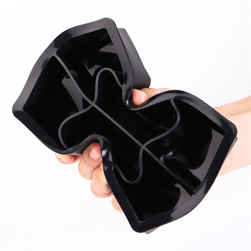 Silicone ice cube tray bar whiskey large square ice mold wit