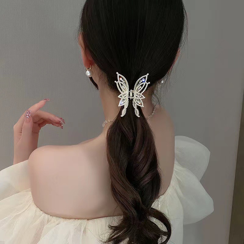 新品Fashion Metal openwork Hair Claw Butterfly Hair Clips fo