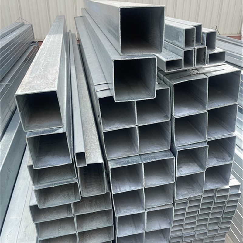 新款热浸镀锌方管100100黑方管5050镀锌管空心方通无缝方管不锈钢