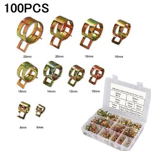 Band Fuel Pipe set Clamp Silicone Spring Clips 100Pcs Hose