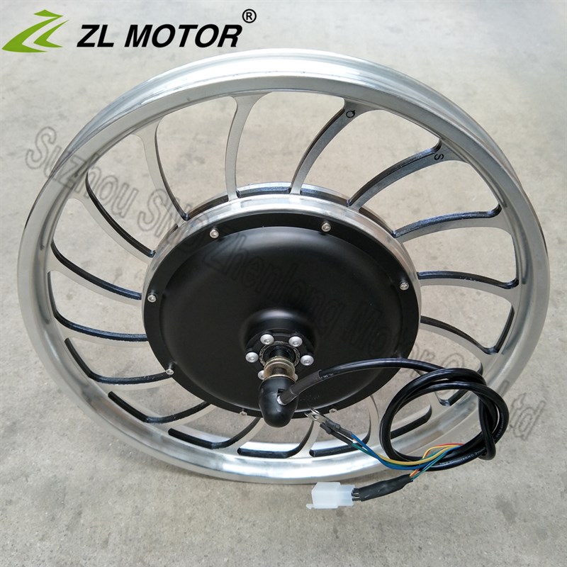 36V48V 1000W 20寸电动自行车改装后驱电机 碟刹轮毂大功率电机