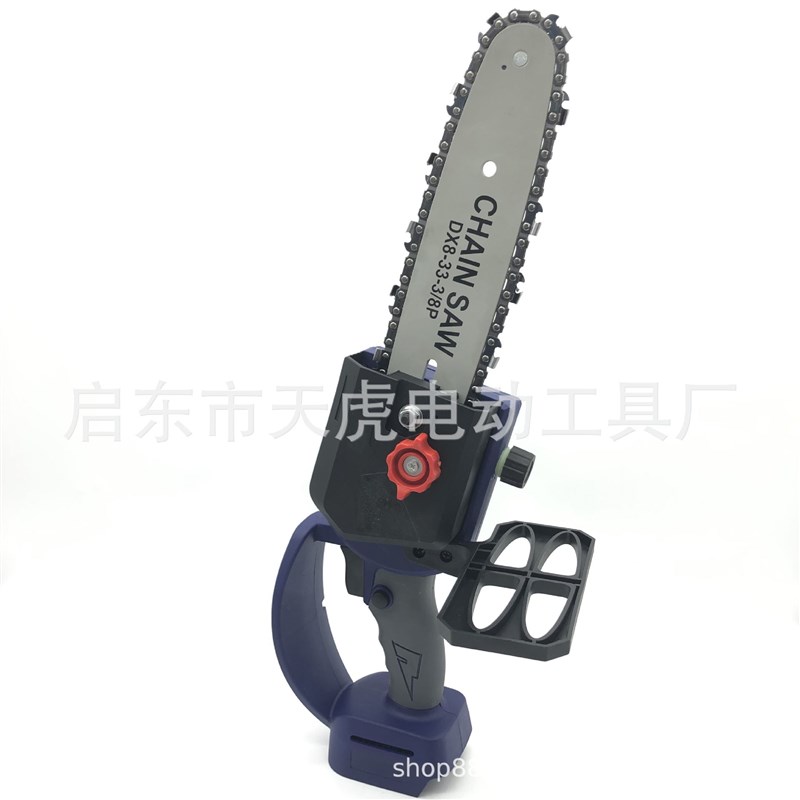 电链锯8寸单手锯无刷电锯伐木锯园林锯修枝锯锂电电锯链条锯