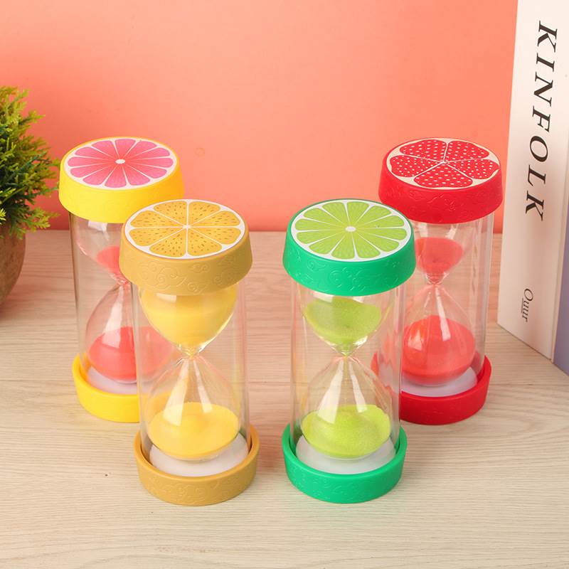 沙漏计时器儿童防摔25/30/60分钟创意时间管理流沙瓶摆件开学礼物