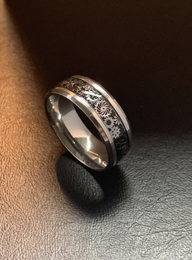 机械师-不掉色钛钢食指戒指潮流高级感简约欧美自律齿轮闭口指环