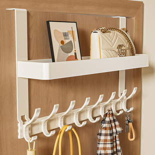 门后挂钩挂衣架免打孔置物架加厚门卧室衣服柜门高门上浴室挂衣钩